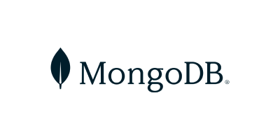 MongoDB logo with a leaf on the left